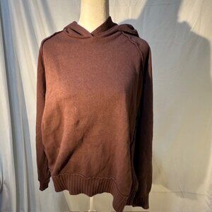 Project Social T Cozy Hoodie – Women’s Medium – Brown Cotton Blend